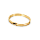 Bracelete Dupla Camada com Pedra de Onix