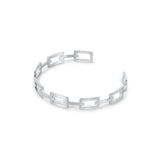 Bracelete Geométrica Prata
