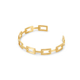 Pulseira Geométrica Banhado a Ouro 18k