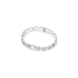 Bracelete Colmeia de Zircônia Prata