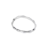 Bracelete Bambu Prata
