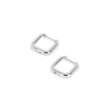 Brinco de Argola Quadrado Prata