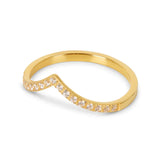 Anel Realeza Banhado a Ouro 18k