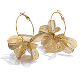 Brinco Folha Banhado a Ouro 18k