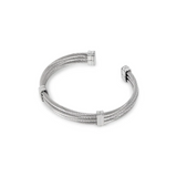Bracelete Trilha Malha Prata