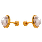 Brinco Luxury Pérolas Banhado a Ouro