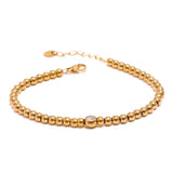 Pulseira Dourada com Cristal