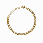 Pulseira em Elos Banhado a Ouro 18k
