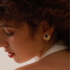 Brinco Flor Banhado a Ouro
