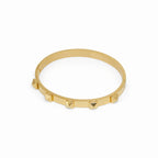 Bracelete com Pinos Banhado a Ouro 18K