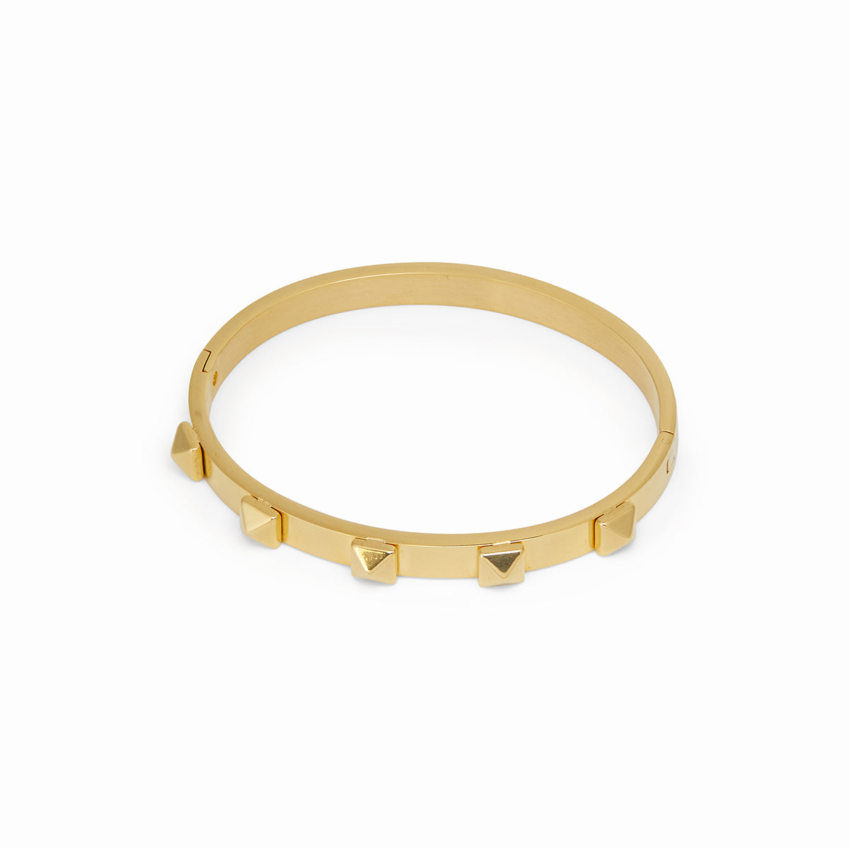 Bracelete com Pinos Banhado a Ouro 18K