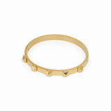 Bracelete com Pinos Banhado a Ouro 18K