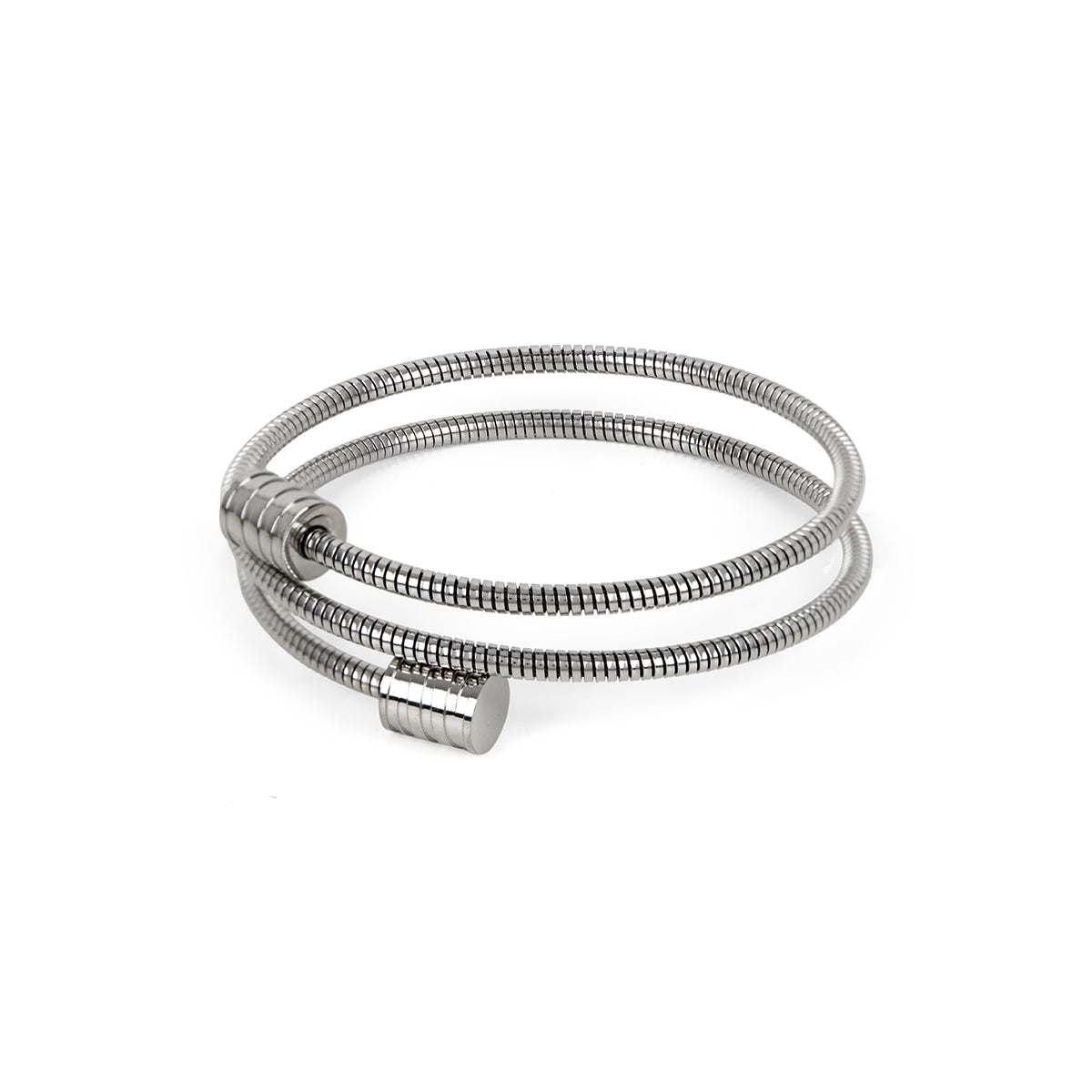 Bracelete Espiral Prata