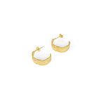 Brincos de Argola de Pena Banhado a ouro 18K