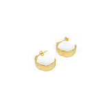 Brincos de Argola de Pena Banhado a ouro 18K
