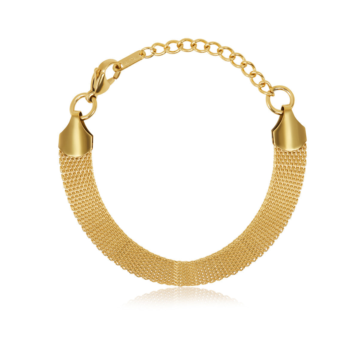 Pulseira Malha Banhado a Ouro 18K