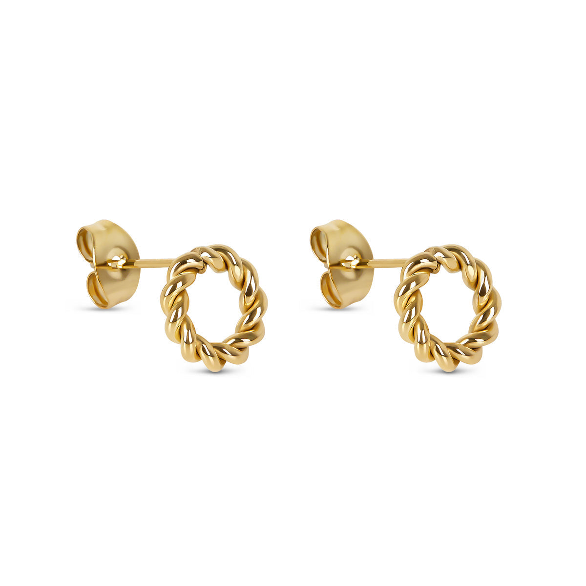 Brincos Rope Banhado a Ouro 18k
