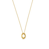 Colar com Pingente Irregular Banhado a Ouro 18K