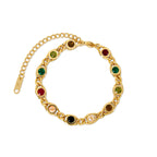 Pulseira Milano com Zircônia Colorida