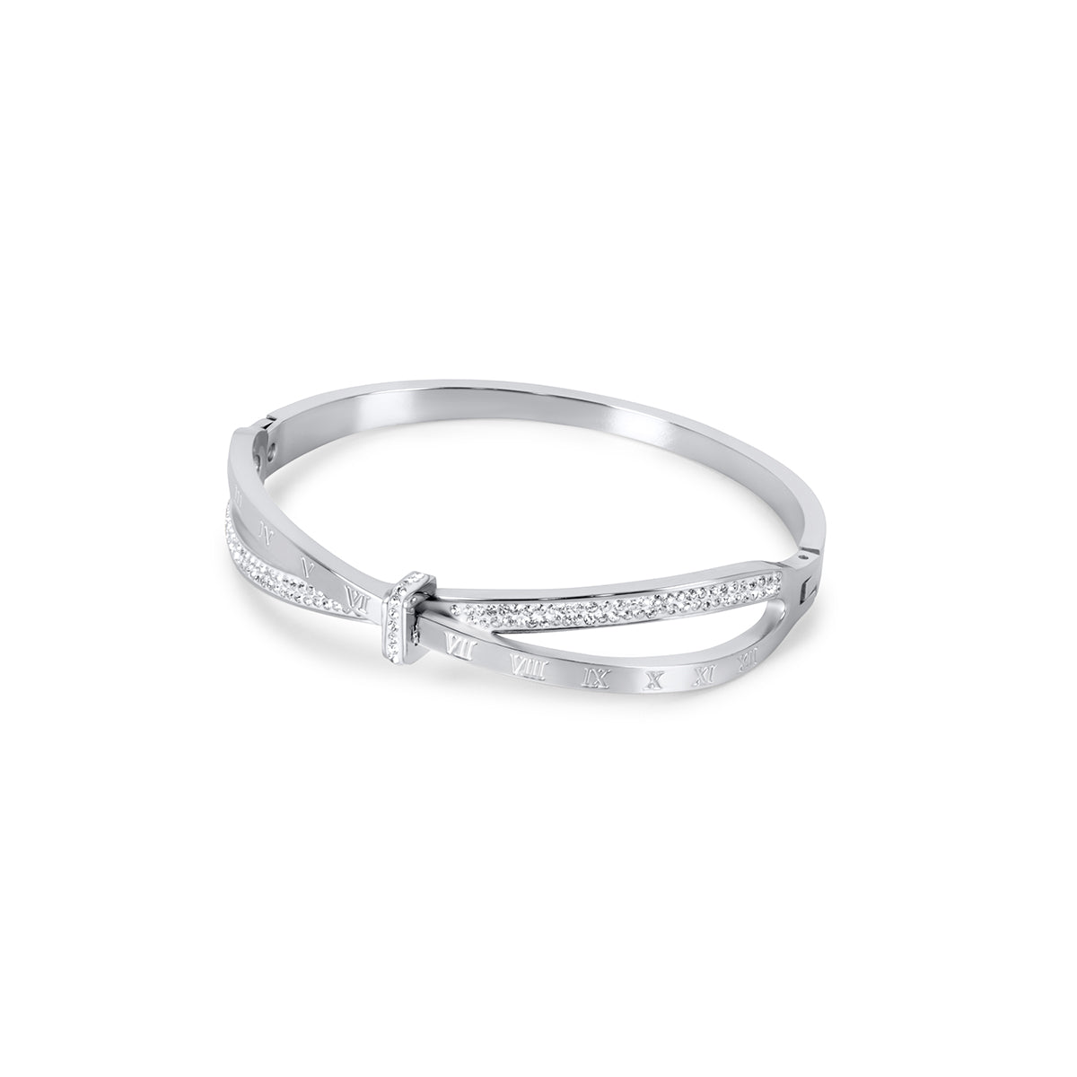 Bracelete Números Romanos Prata