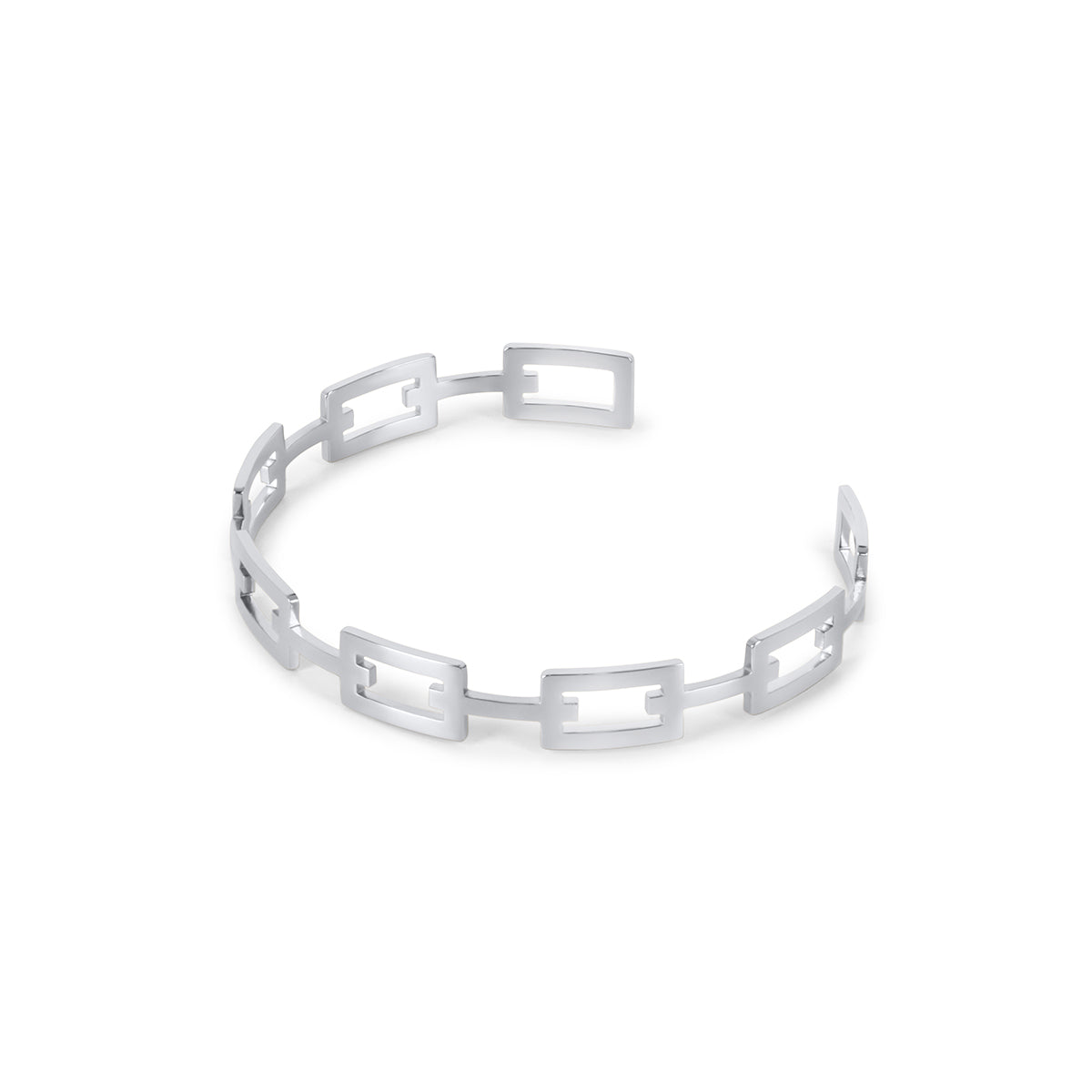 Bracelete Geométrica Prata