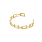 Pulseira Geométrica Banhado a Ouro 18k