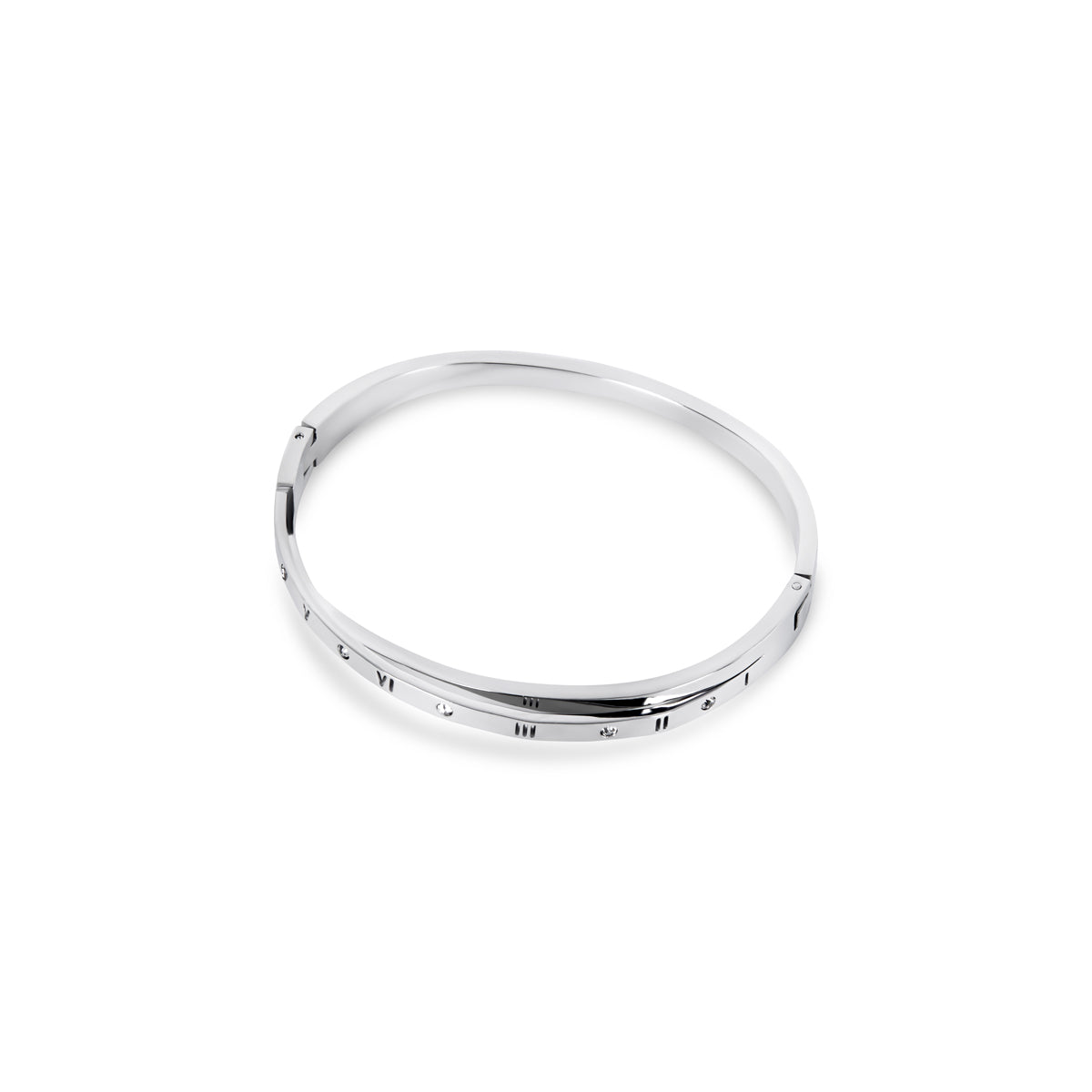 Bracelete Romano Entrelaçados Prata