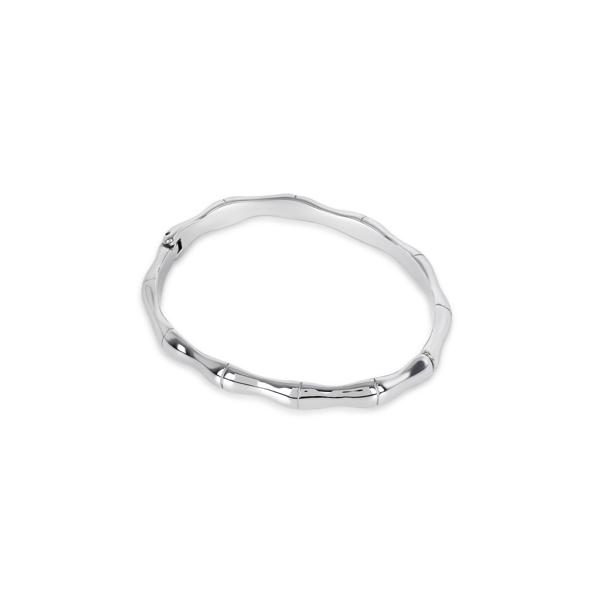 Bracelete Bambu Prata