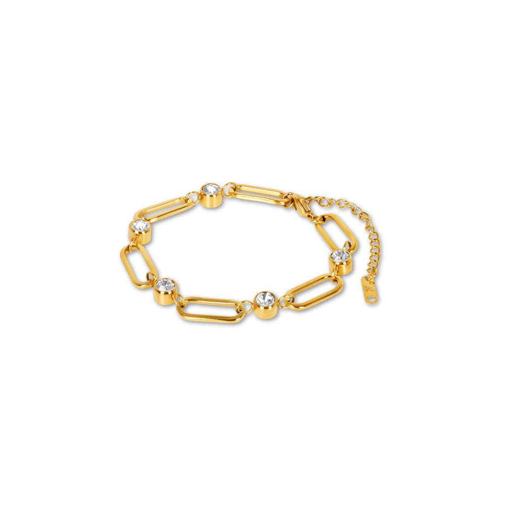 Pulseira Oval Pedras de Zircônia