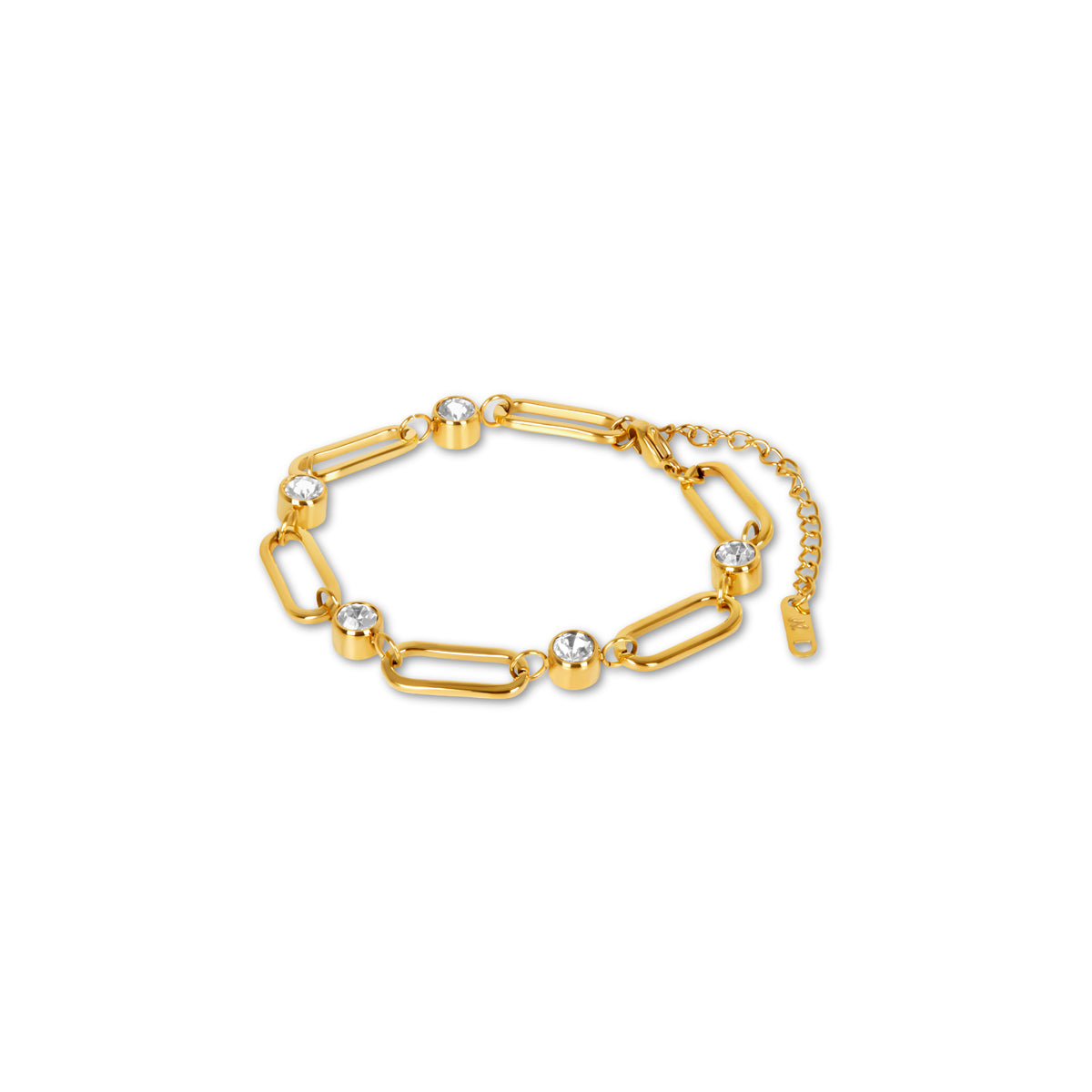Pulseira Oval Pedras de Zircônia