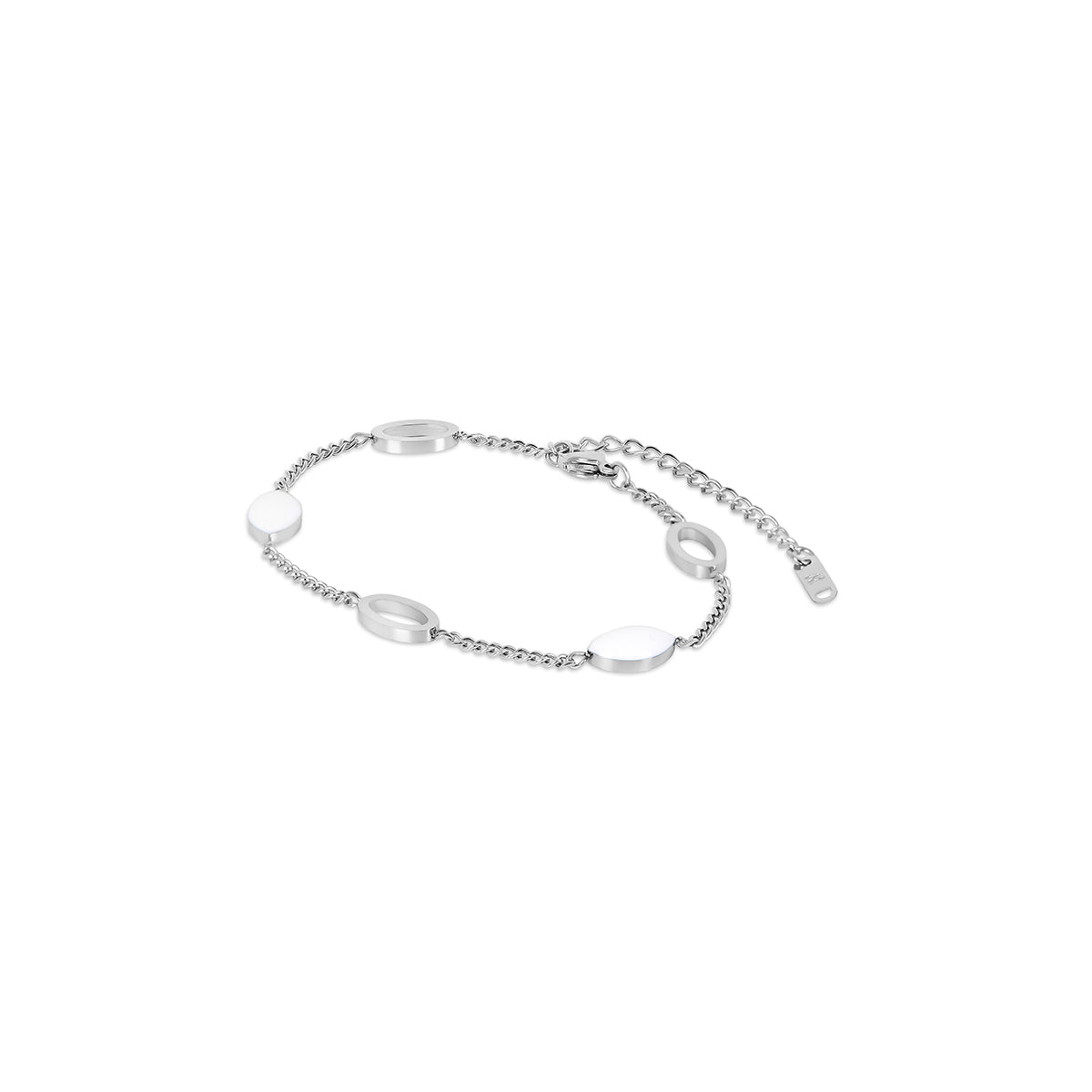 Pulseira Angellica Oval Prata
