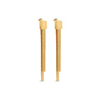 Brincos Longo Luxor Banhado a Ouro 18k