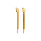 Brincos Longo Luxor Banhado a Ouro 18k