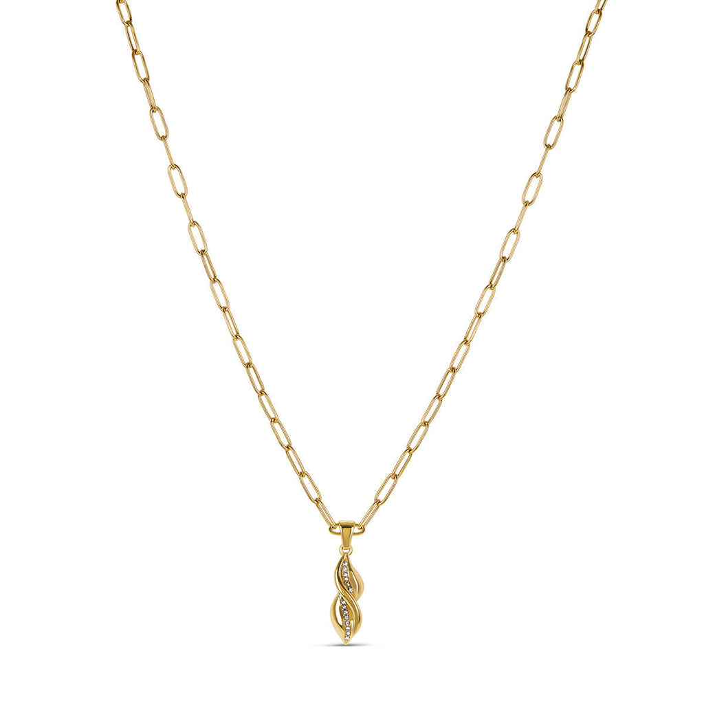 Colar Pendente Monica Banhado a Ouro 18K