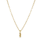 Colar Pendente Monica Banhado a Ouro 18K