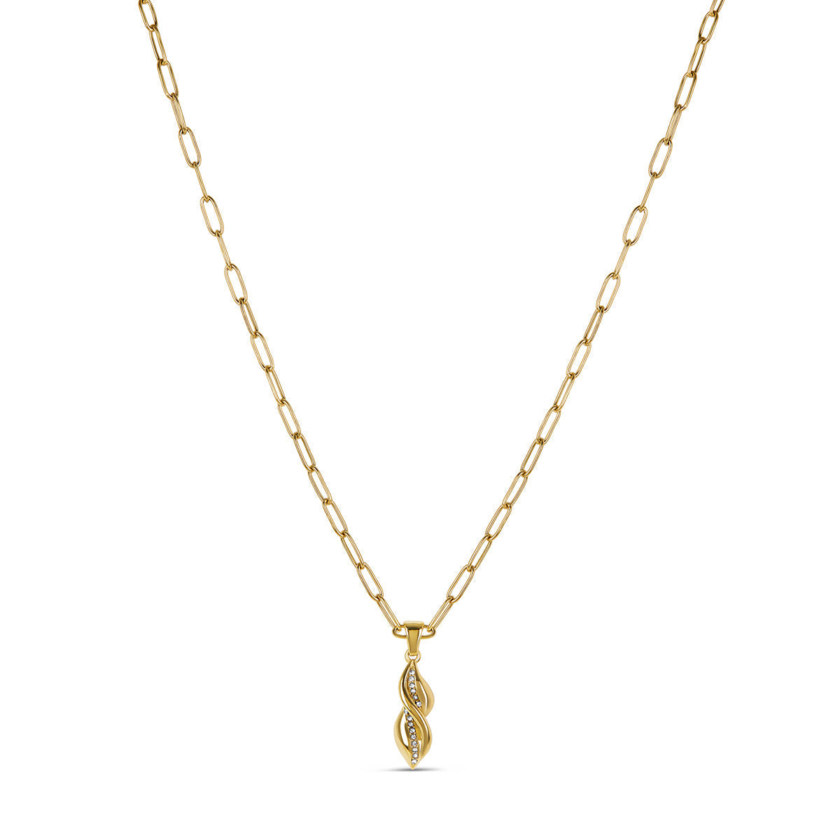 Colar Pendente Monica Banhado a Ouro 18K