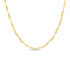 Colar de Corrente de Clip Banhado Ouro 18k