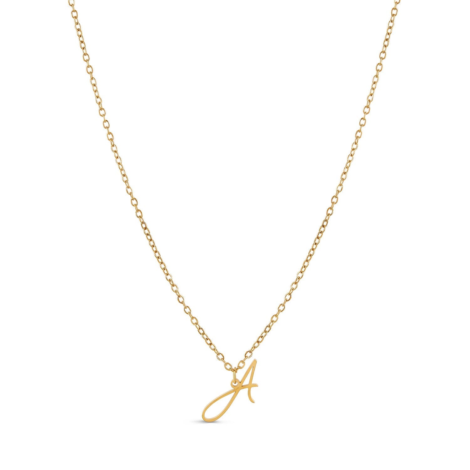 Colar de Inicial Banhado a Ouro 18K