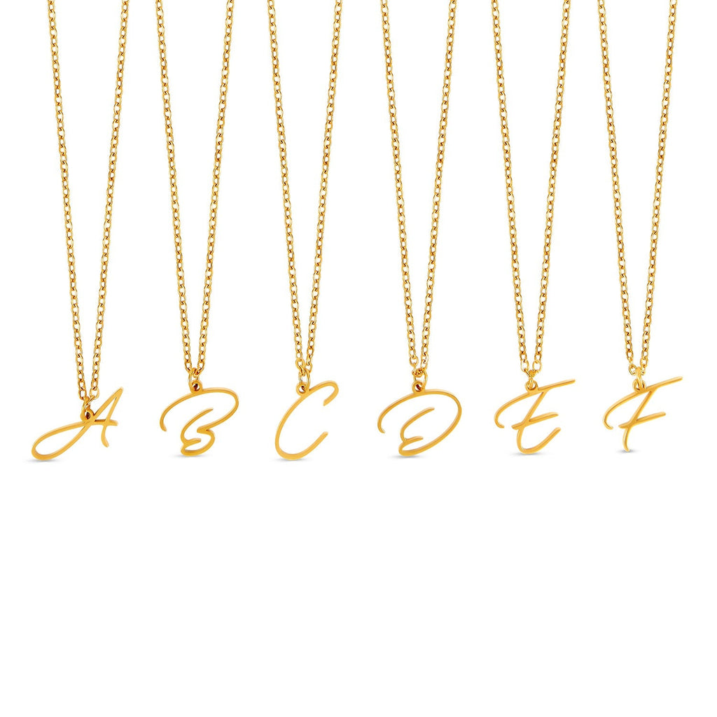 Colar de Inicial Banhado a Ouro 18K