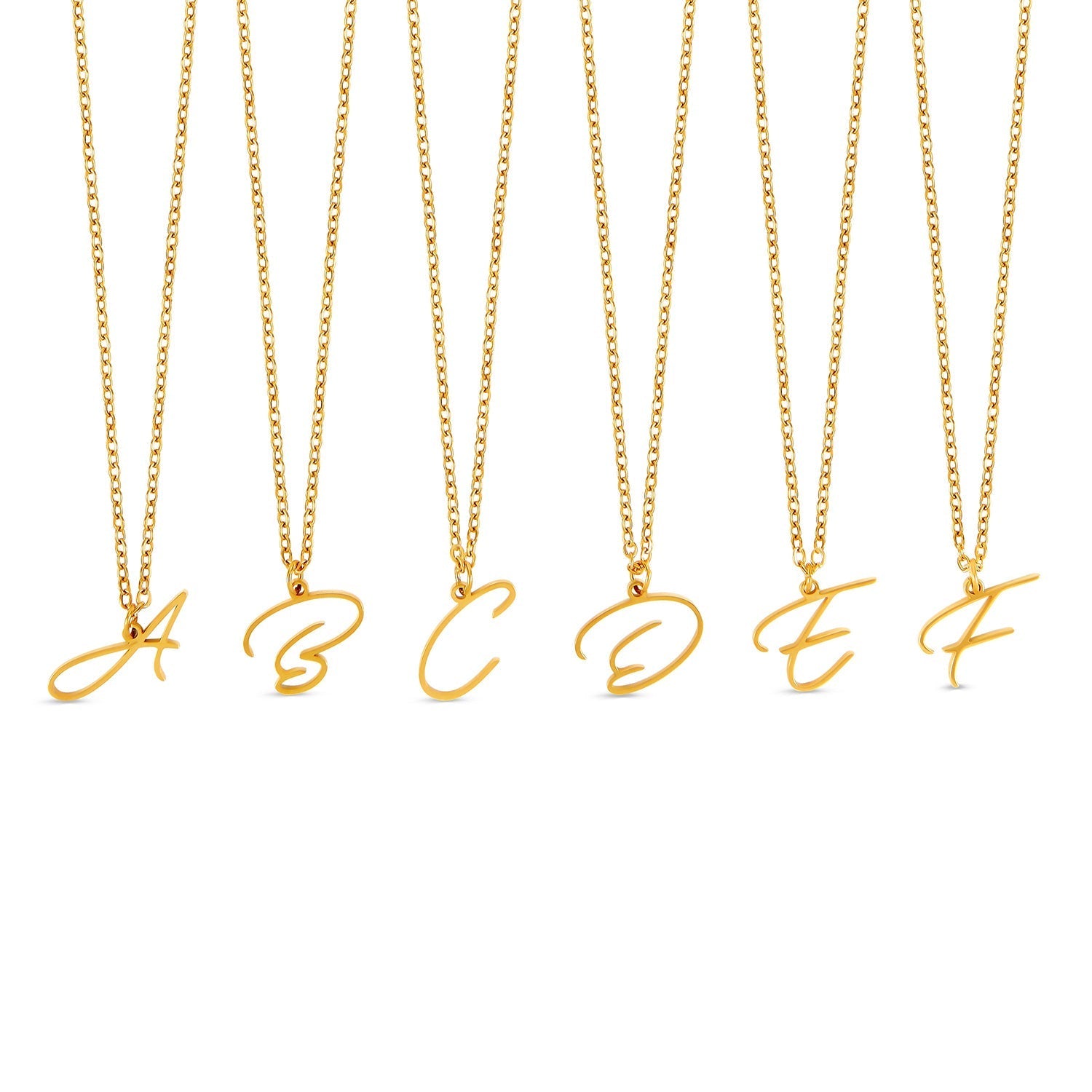 Colar de Inicial Banhado a Ouro 18K