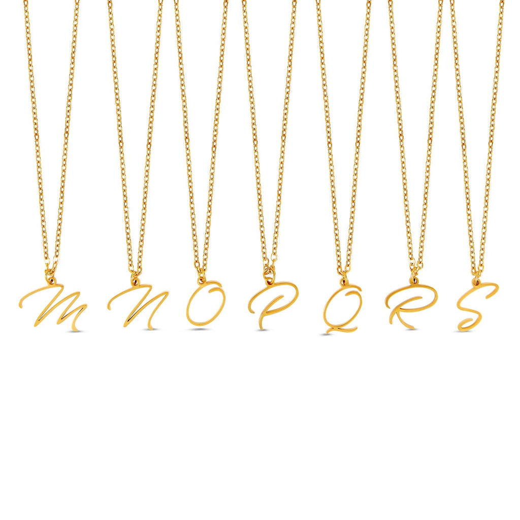 Colar de Inicial Banhado a Ouro 18K