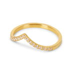Anel Realeza Banhado a Ouro 18k