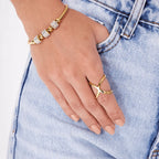 Anel X Banhado Ouro 18k