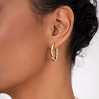 Mini Brinco de Argola Fiora Banhado a Ouro 18k