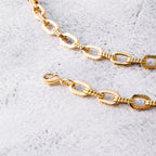 Colar Camden Estilo Corrente Banhado a Ouro 18K
