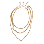Colar Fayra Triplo Banhado a Ouro 18K