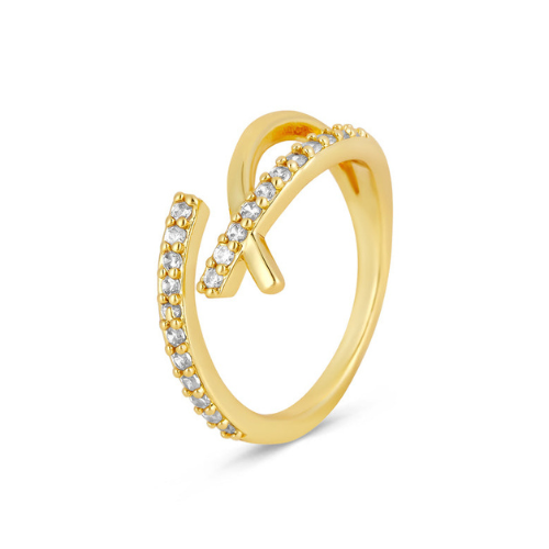 Anel 3 Pontas Ajustável Banhado a Ouro 18K