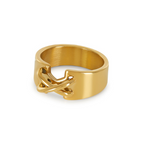 Anel Siena Banhado a Ouro 18k