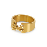 Anel Siena Banhado a Ouro 18k
