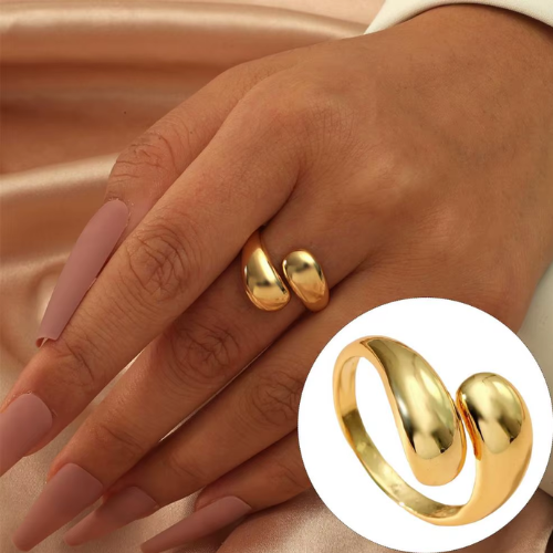 Anel Viena Banhado a Ouro 18k